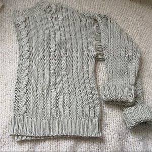 Cotton cable knit sweater